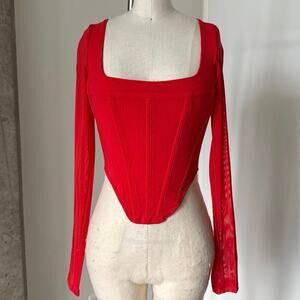 Miaou Red Maude Corset XS